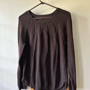 Brown knit sweater